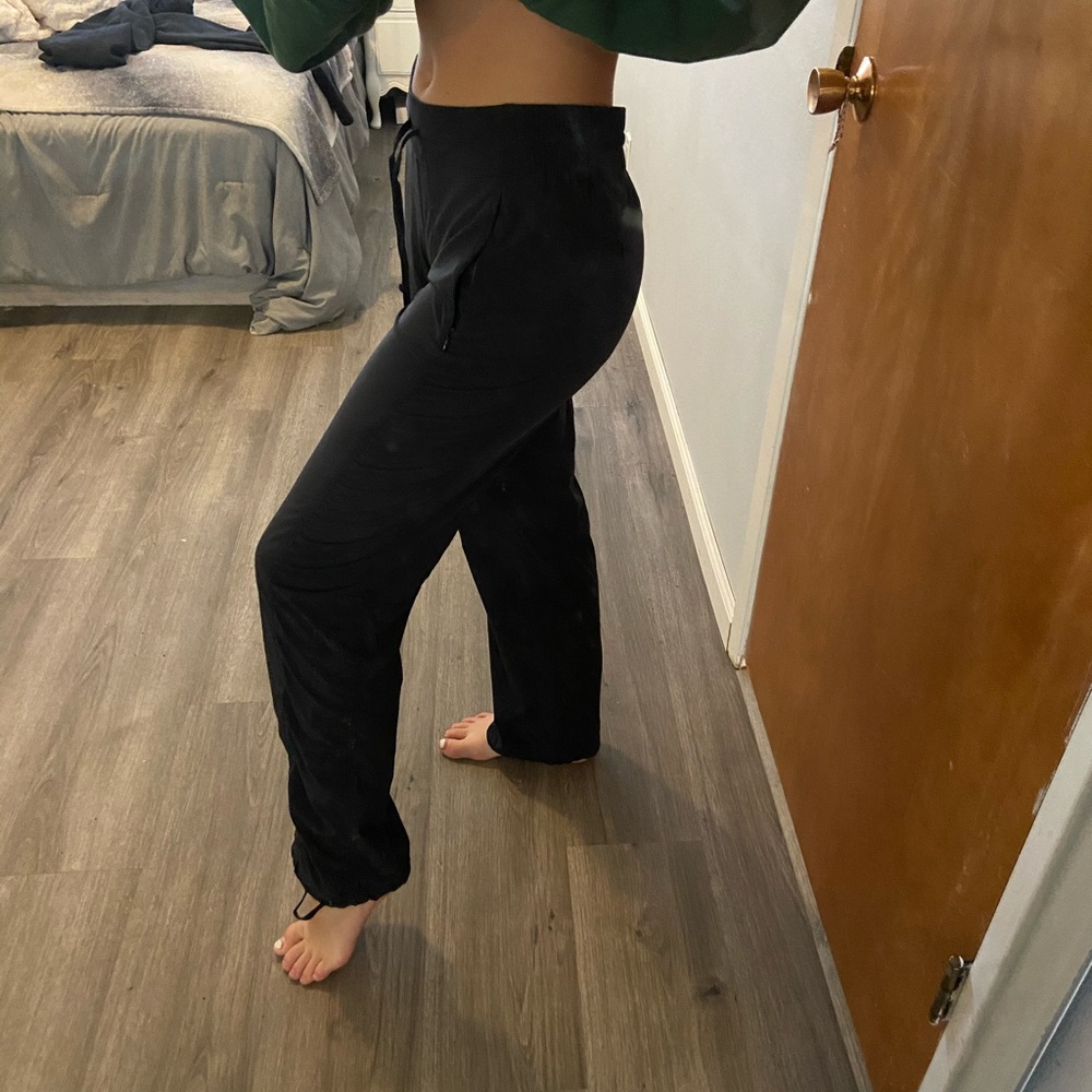 Athleta La Viva Black Pants adjustable joggers